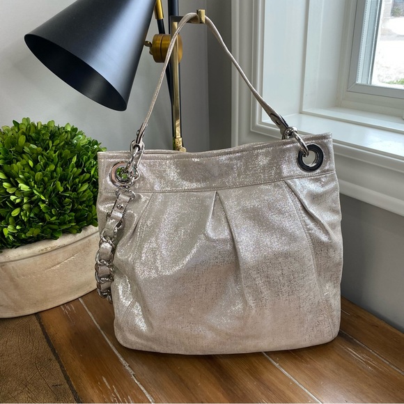 Coach 2009 Madison Champagne Metallic Large Hobo - Picture 6 of 15